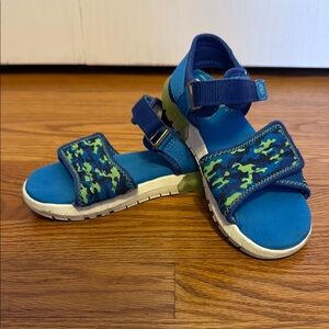 Stride Rite Kids Blue and Green Sandals